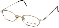 Vogue Damen Metallisches Brillengestell Gold VO...