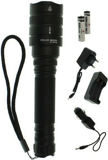 Rechargeable Flashlight LED IP65 with Maximum Brightness 2000lm 129 P50