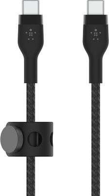 Belkin Braided USB 2.0 Cable USB-C male - USB-C male 60W Black 3m (CAB011BT3MBK)