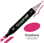 Graph' it Twin Tip 5260 Design Marker Cranberry GI05260