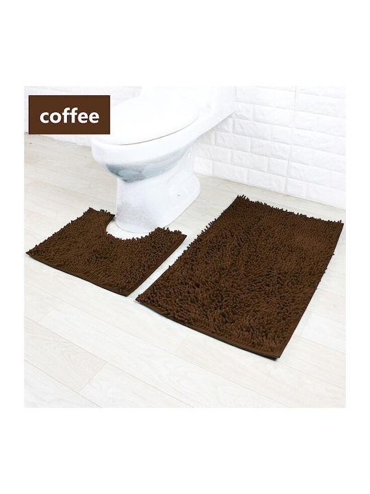 Sidirela Non-Slip Bath Mats Set Toilet E-2564 C...