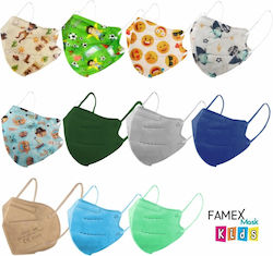 Famex Kids Mask FFP2 NR Mască de protecție FFP2 pentru copii 50buc