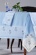 Silk Fashion Tablecloth Cotton with Embroidery 623 Ciell 170x220cm
