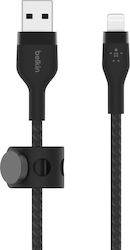 Belkin Плетена USB-A към Lightning кабел 18W Че...