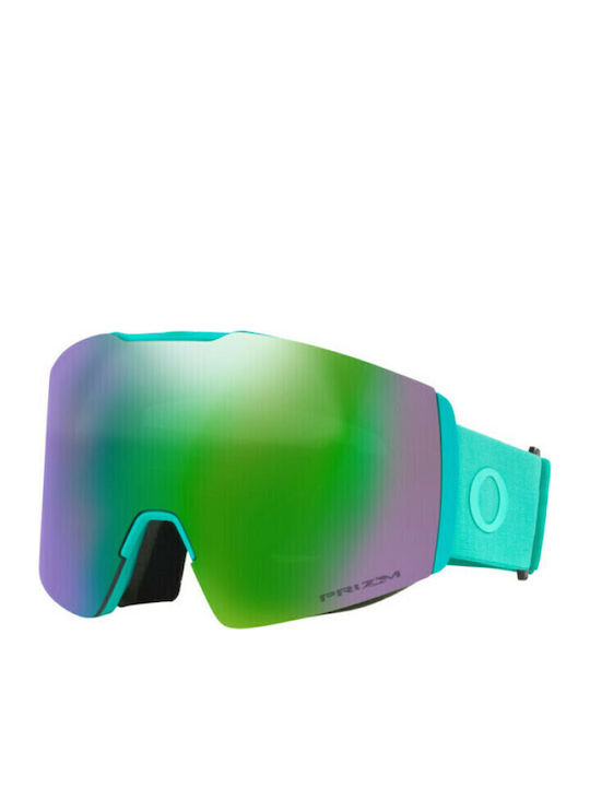 Oakley Fall Line Ski- & Snowboardbrille Erwachsene Türkis mit Linse in Grün Farbe