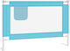 vidaXL Foldable Bed Rails of Fabric In Blue Col...