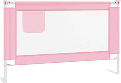 vidaXL Foldable Bed Rails made of Fabric in Pink Color 120x25x95εκ. 1pcs