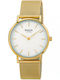 Boccia Women's Watch 32mm Battery with Gold Stainless Steel Bracelet