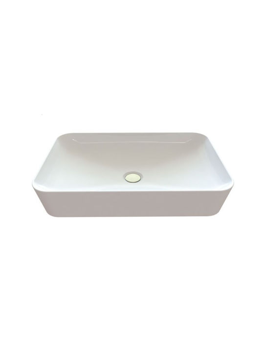 Creavit Ultra Vessel Sink Porcelain 80x40x11cm White