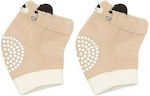 Rodi Knee Pads For Babies made of Fabric in Brown Color 2pcs