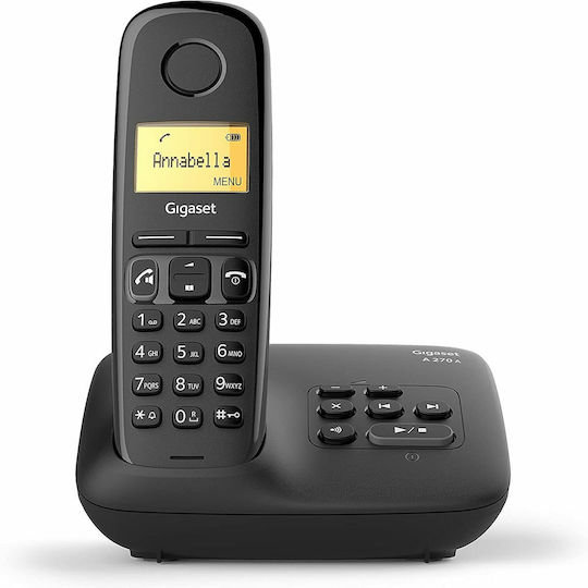 Gigaset A270A Cordless Phone with Greek Menu Black