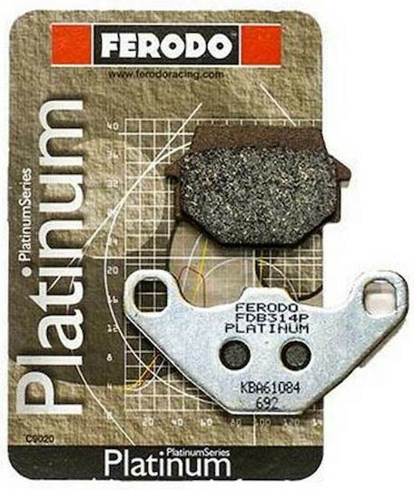 Ferodo Τακάκια Μοτοσυκλέτας Μπροστά-Πίσω Platinum για Kawasaki KLE 500 / GPZ / KLR 250