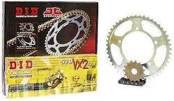 DID Chain & Sprocket Kit (15-44-520) for Aprilia Pegaso 650 Strada 2005-2009