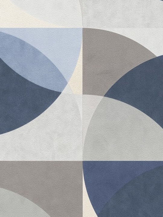 Wallpaper Circles Blue 1015008 53x1000cm