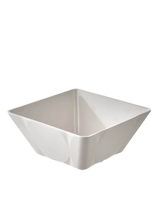Tognana Melamine Salad Bowl White 24x24x10cm