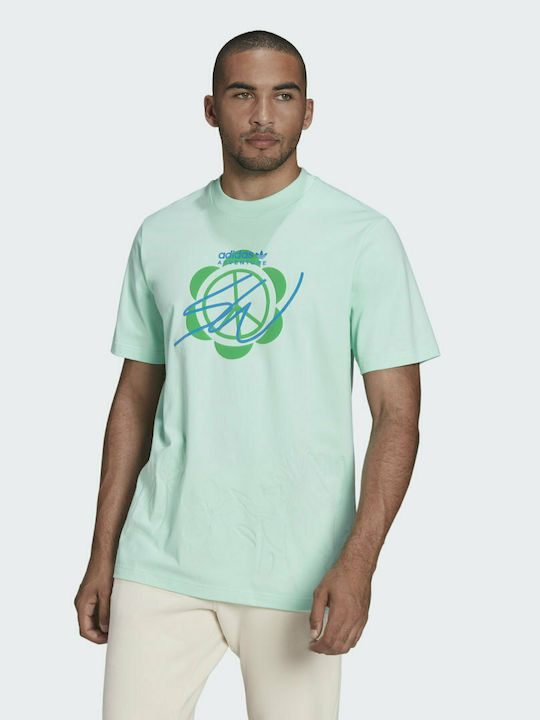 Adidas Sean Wotherspoon Ανδρικό T-shirt Πράσινο με Στάμπα