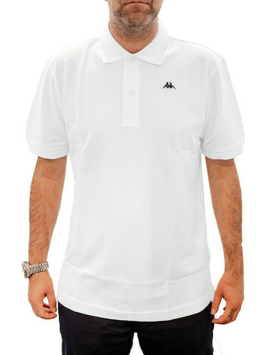 Kappa Herren Kurzarmshirt Polo Weiß