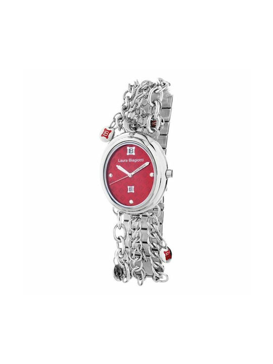 Laura Biagiotti Watch with Silver Metal Bracelet