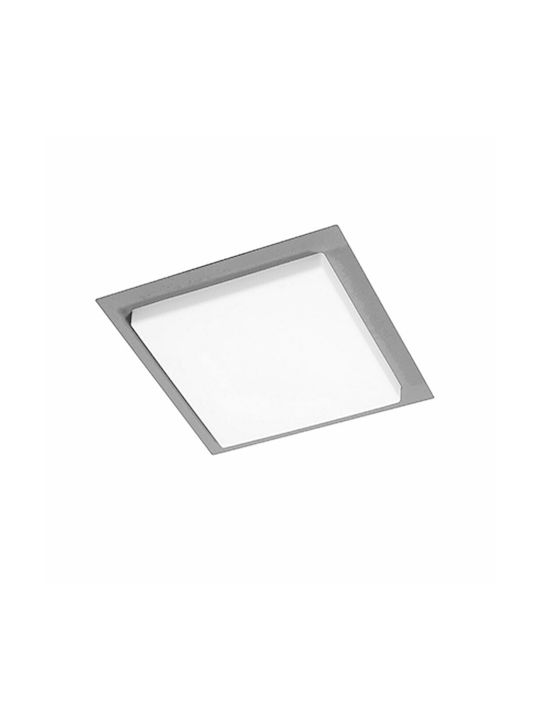 Ondaluce Outdoor Ceiling Flush Mount in Silver Color PT.TABLET/SILVER