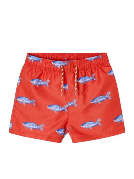 Mayoral Splash Ecofriends Kids Swimwear Swim Shorts Red