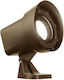 Ondaluce Spot Lamp Projector Outdoor IP54 for Socket GU10 Brown