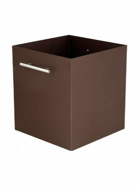 Viometal LTD 1040-1 Руан Металик Кошница Съхранение на Дърва 32.5x32.5x35.5см Ръжда