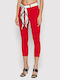 Guess Ψηλόμεσο Γυναικείο Jean Παντελόνι σε Skinny Εφαρμογή Κόκκινο