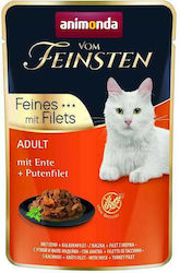 Animonda Vom Feinsten Wet Food for Adult Cat in Pouch with Duck 85gr 83064