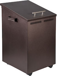 Viometal LTD 1070 Toronto Metallic Box Wood Storage 36x40x54cm Copper