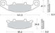 SBS Τακάκια Μοτοσυκλέτας Πίσω Kawasaki GPX 600R 88'-00' / ZR 750 91'-99' για Kawasaki KLE 500 / GPX