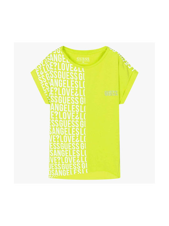 Guess Tricou pentru copii Verde Batwing