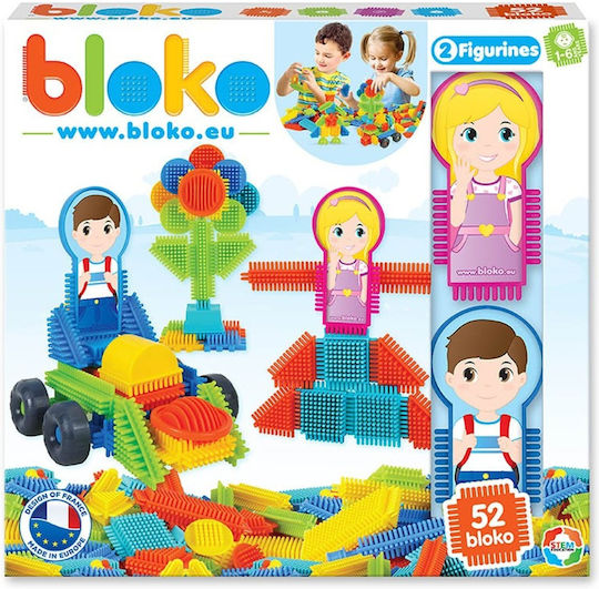 Bloko Bristles Wedge Blocks Block Bricks Family for 1 - 6 Years 50pcs