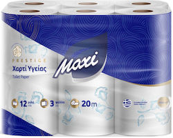Maxi Χαρτί Υγείας 12 Ρολά 3 Φύλλων (100gr/Ρολό) Maxi Χαρτί Υγείας 12 Ρολά 3 Φύλλων (100gr/Ρολό)