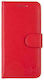 Tactical Field Notes Buchen Sie Synthetisches Leder Rot (Motorola Moto G51)