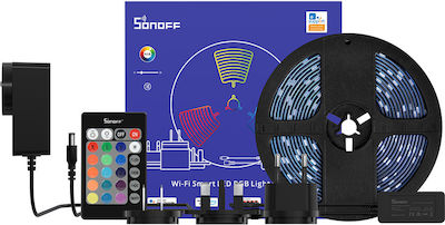 Sonoff Smart LED Light Ταινία LED Τροφοδοσίας 12V RGB Μήκους 5m με Τροφοδοτικό