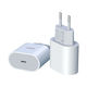 Kaku Φορτιστής Χωρίς Καλώδιο με Θύρα USB-C 20W Power Delivery Λευκός (KSC-541)