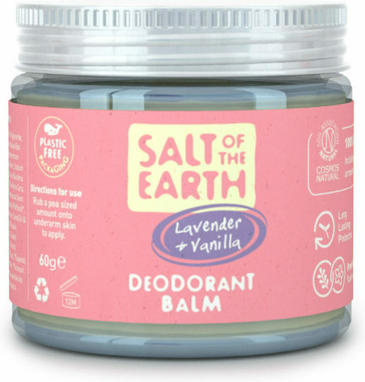 Salt of the Earth Lavender & Vanilla Φυσικό Αποσμητικό Balm Χωρίς Αλουμίνιο 60ml