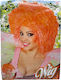 Fairy Karnevalsperücke Afro Orange