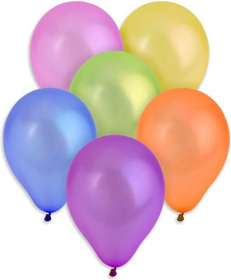 Set of 24 Balloons Latex Multicolour 23cm