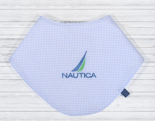 Nautica Bandana 100% Baumwolle mit Bügelverschluss und Schlaufe Chequered Chiffre 1Stück