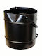 Ν.2 Fireplace Ash Bucket Black