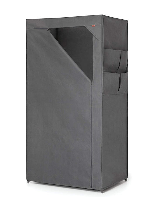 Rayen Stoffschrank mit Reißverschluss in Gray Farbe 79x54x155cm