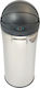 Ecosales Bubble Puma Waste Bin Made of Inox Silver 42L
