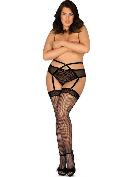 Obsessive Jagueria Sexy Κάλτσες Μαύρες