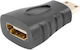 Lanberg AD-0037-BK Μετατροπέας mini HDMI male σε HDMI female 1τμχ