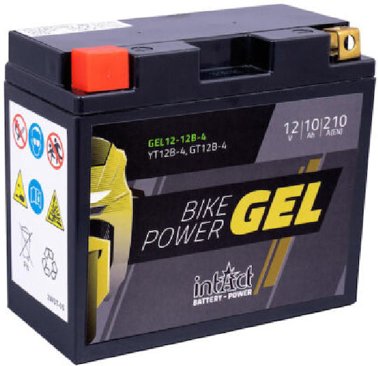 Intact GEL Motorcycle Battery YT12B-BS 210A with Capacity 10Ah