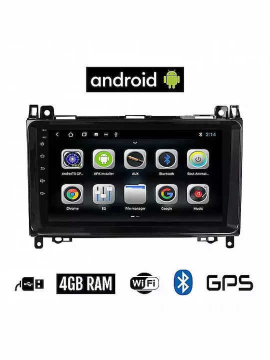 Booma Sistem Audio Auto pentru Mercedes-Benz Clasa B (W245) 2005-2012 (Bluetooth/USB/AUX/WiFi/GPS/Apple-Carplay/Android-Auto) cu Ecran Tactil 9"