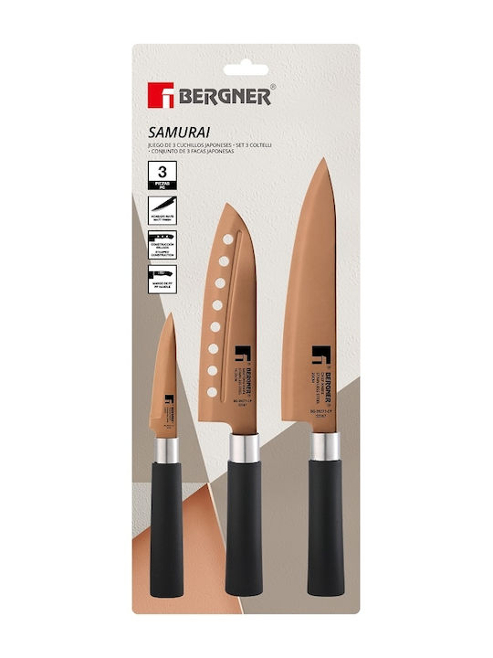 Bergner Knife Set of Stainless Steel BG-39271 3pcs