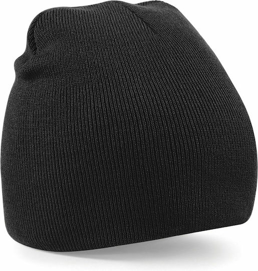 B44 Beanie Unisex Beanie Gestrickt in Schwarz Farbe