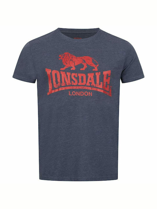 Lonsdale Silverhill Herren T-Shirt Kurzarm Marineblau